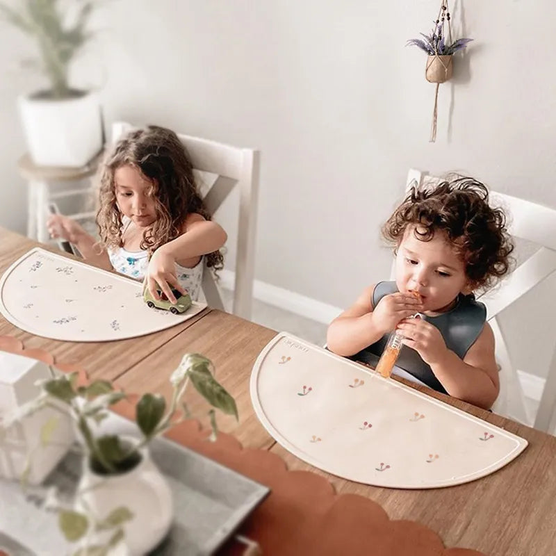 Kids Silicone Placemat and Bib