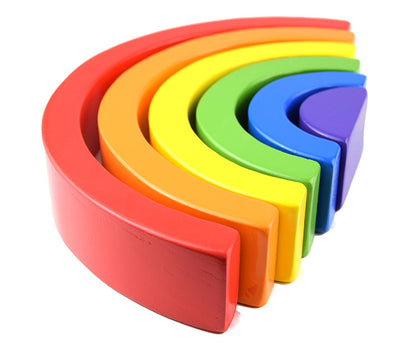 Colorful Wooden Stacking Rainbow