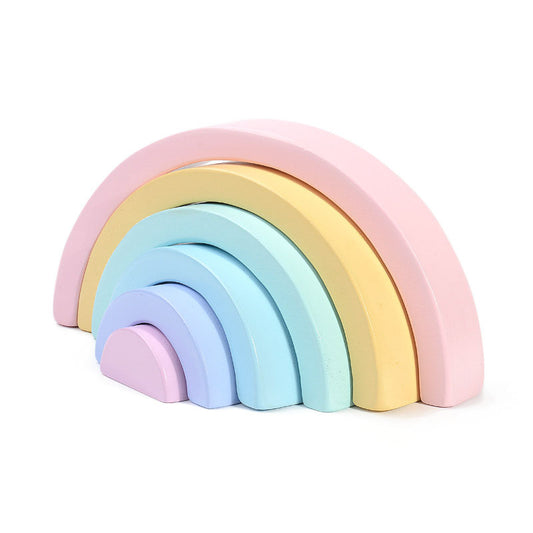 Colorful Wooden Stacking Rainbow