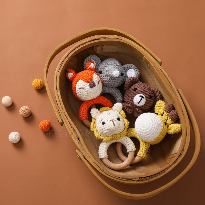 Adorable Knitted Animal Rattles for Babies