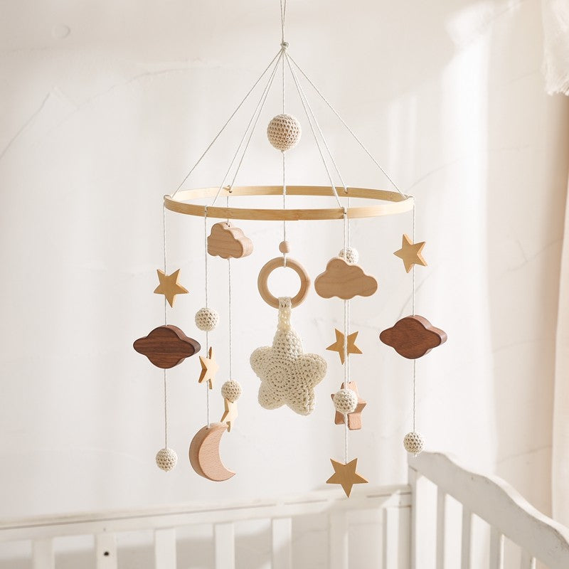 Hand Crocheted Wooden Baby Room Pendant