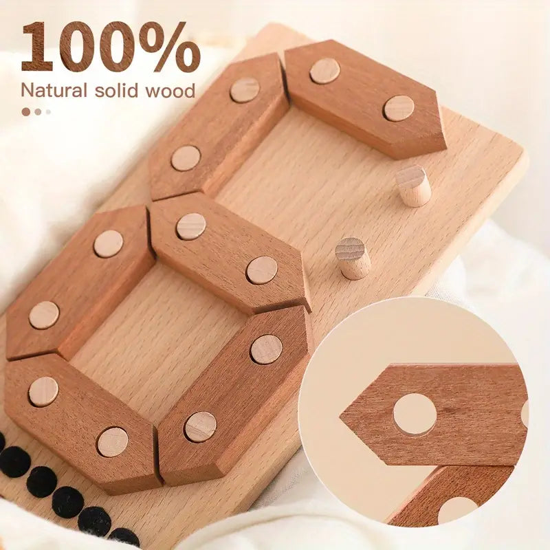 Wooden Number Puzzle - Cognitive Board