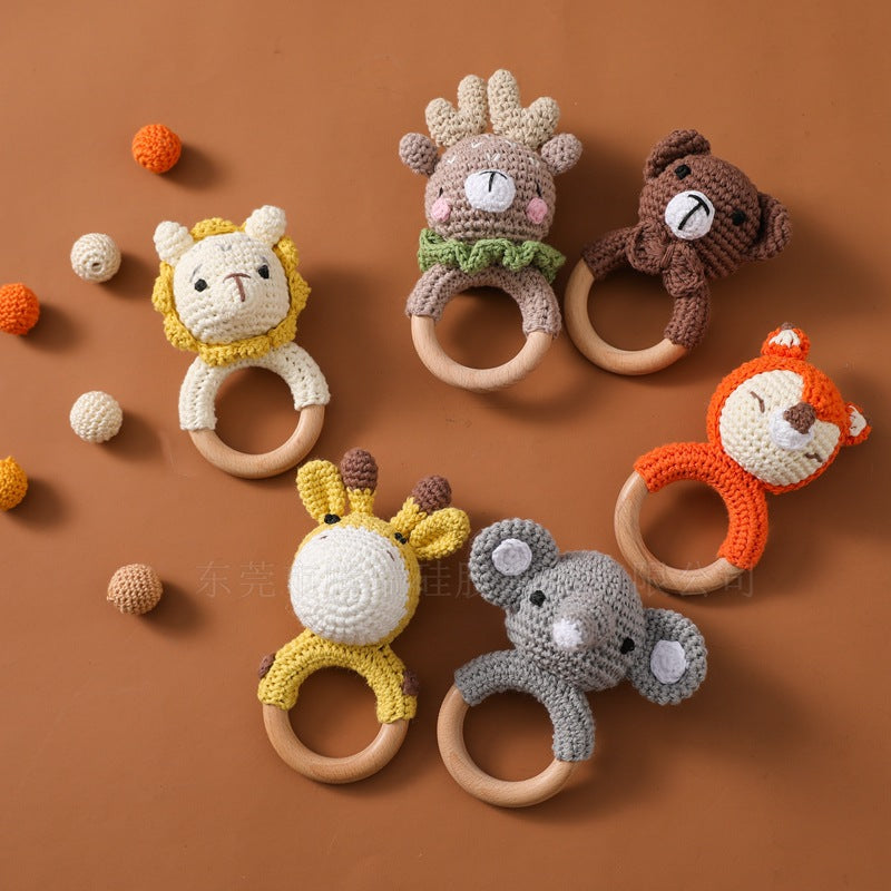 Adorable Knitted Animal Rattles for Babies